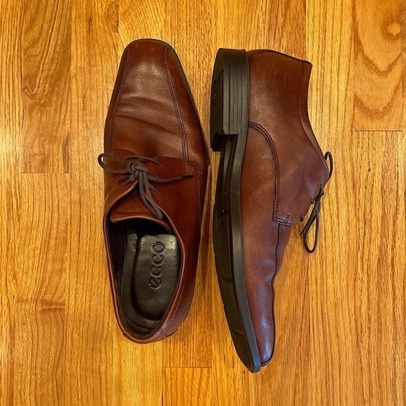 Ecco Shoes Ecco Brown Leather Helsinki Bicycle Toe Dress Shoes Poshmark